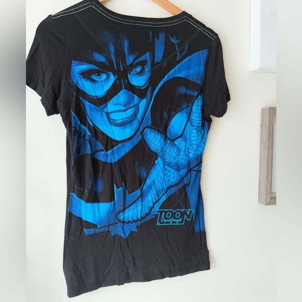 Lady Toon Comic Cat Woman Graphic Tee Rare Black XL Y2K VTG Streetwear Comicon - Picture 9 of 10
